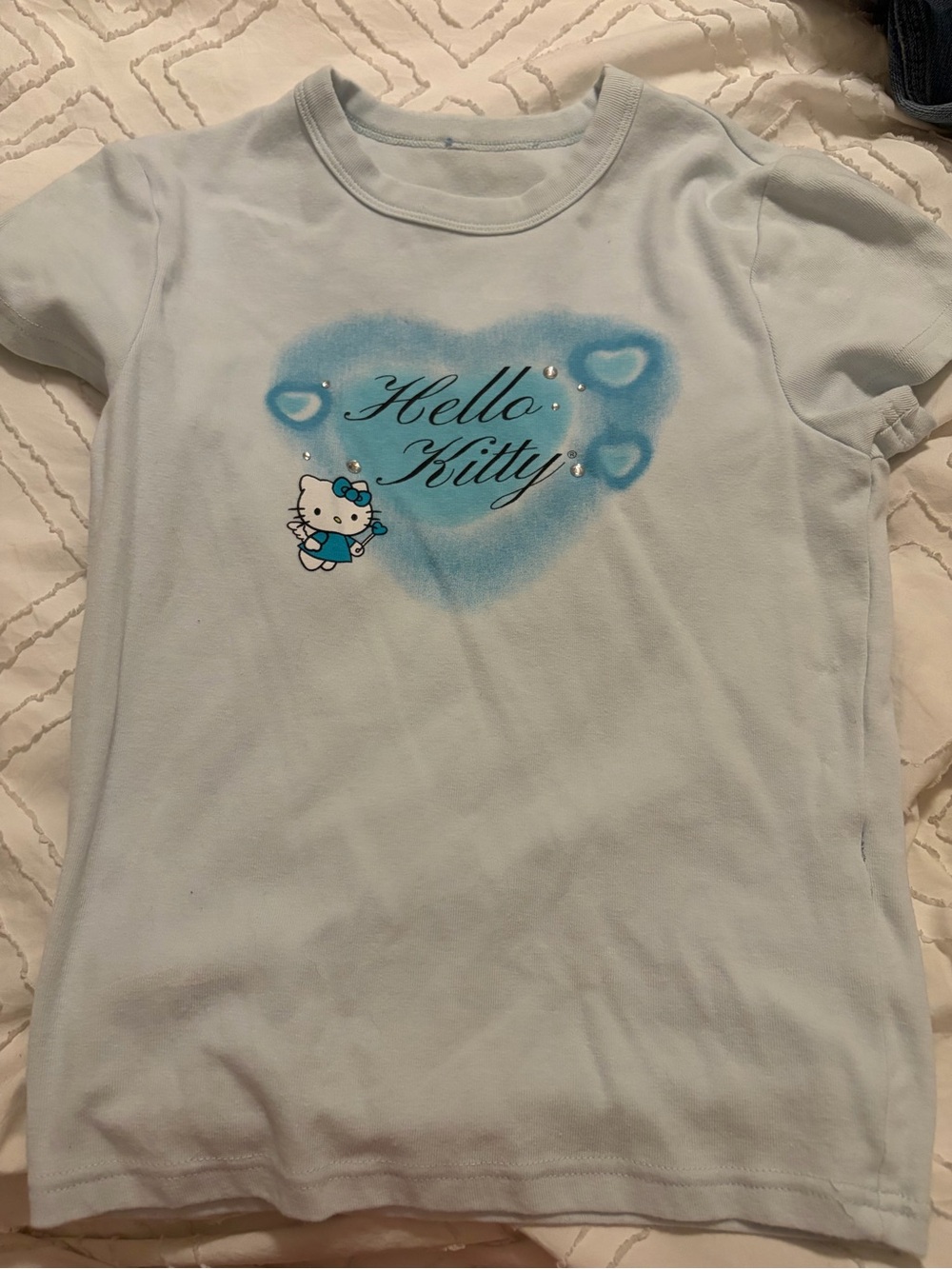 Hello Kitty Light Blue Graphic Tee